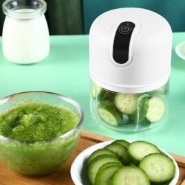 250ml Home Kitchen Appliances Vegetable Meat Electric Mini USB Recharg